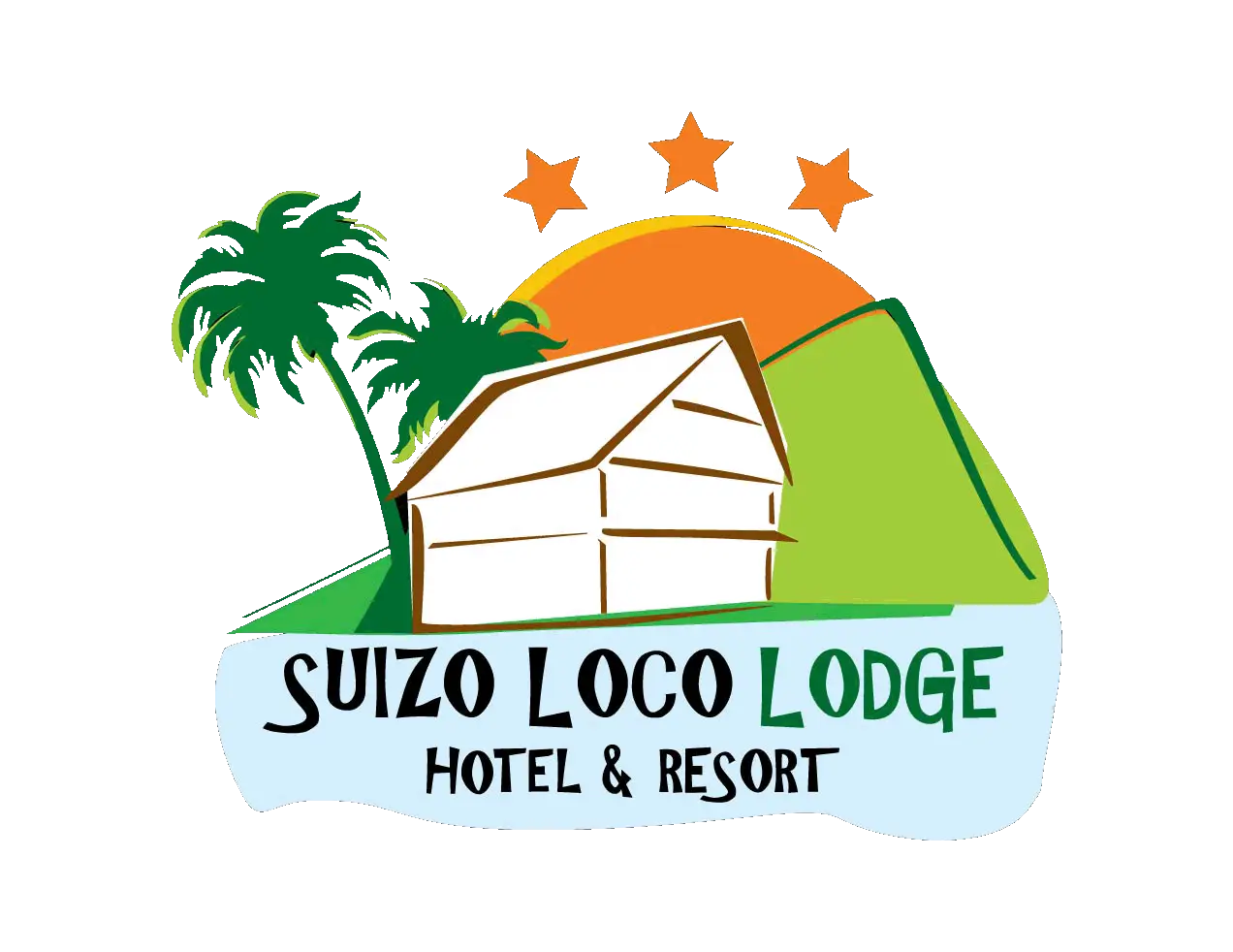 Logo de l’hôtel Suizo Loco Lodge, lodge tropical recommandé par une agence de voyage Costa Rica